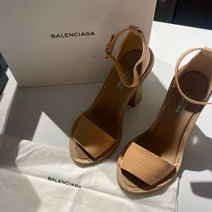 Balenciaga Ankle Strap Block Heel